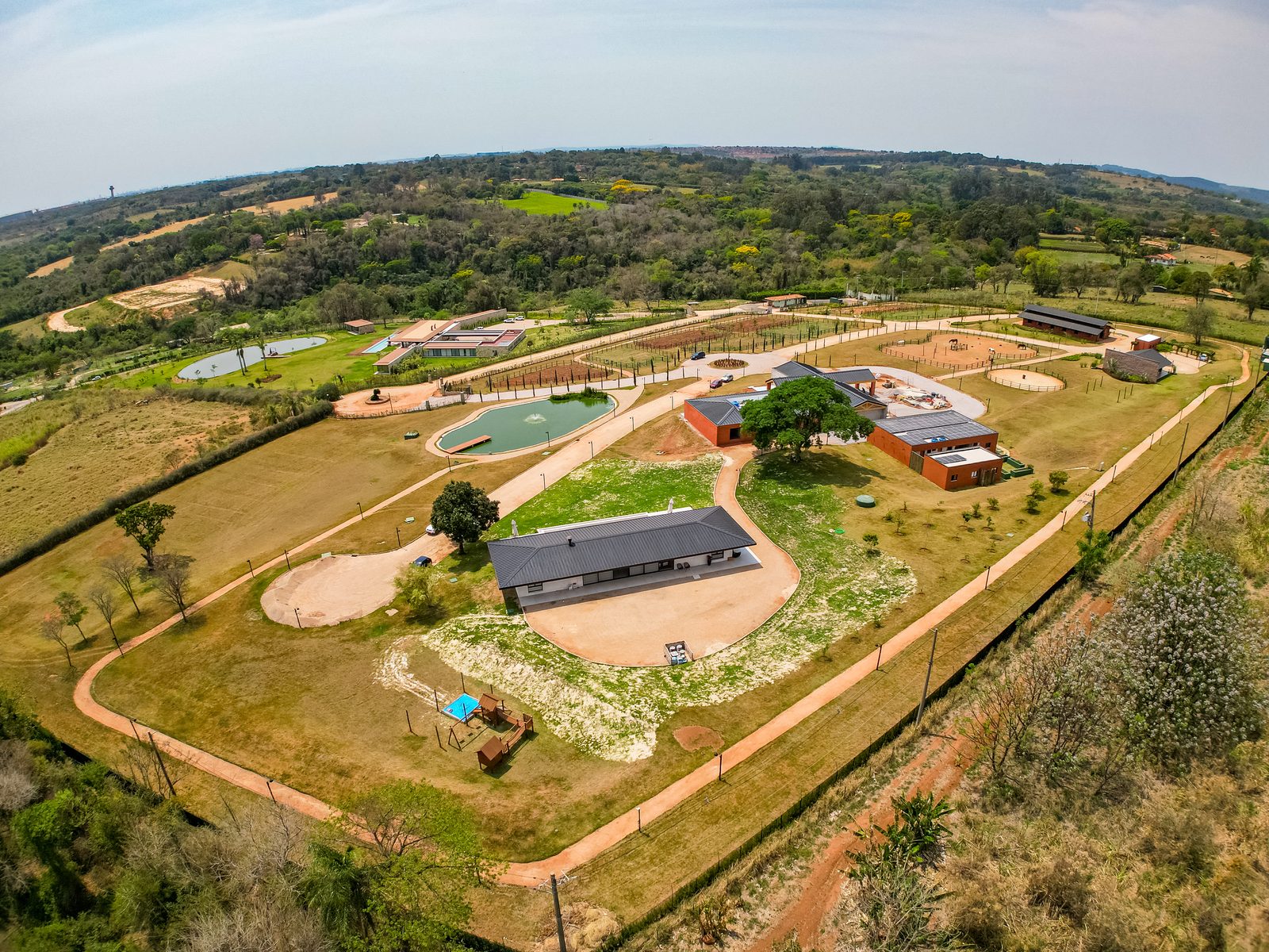 Fazenda entregue, vista do alto em outubro de 2025